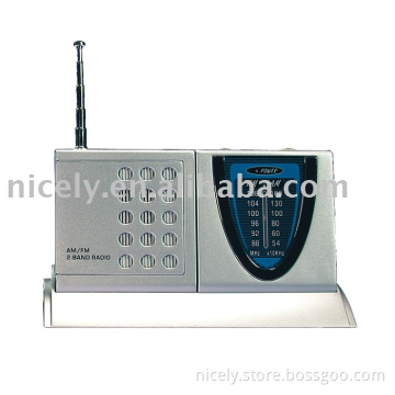 AM/FM two band digital radio with speaker and antenna